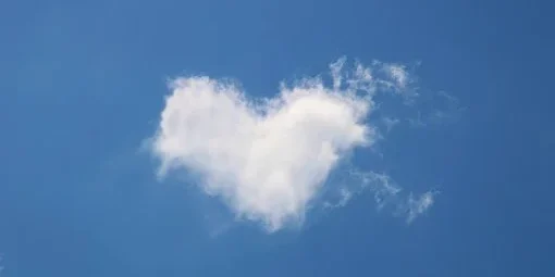heart shape cloud